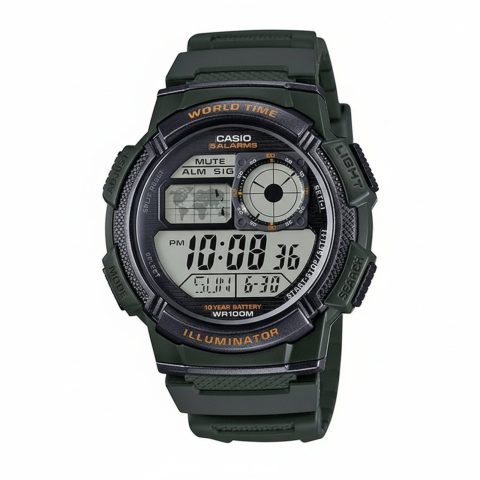 Casio AE-1000W-3AV DH222 – Precisión Global y Estilo Deportivo